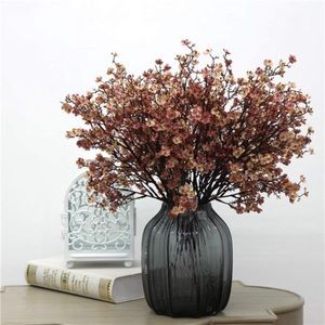 Babys Breath Fabric Cloth Artificial Flowers 6 Bundle European Fake Silk Plants